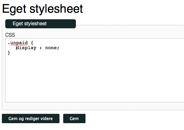 Selv style backend